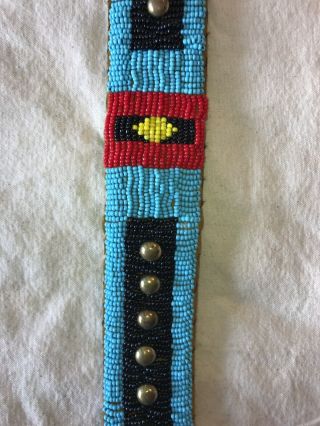 Antique/vintage Native American Beaded Belt/Sash 5