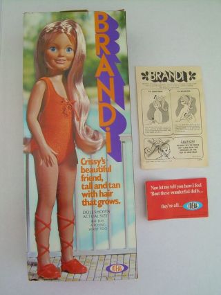 MIB Unplayed with BRANDI Grow Hair Doll Vintage 1971 Ideal Crissy Family 6
