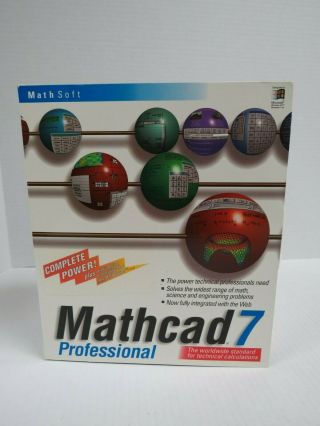 Mathcad7 Mathcad 7 Professional For Windows Nt Windows 95 Vintage Nos