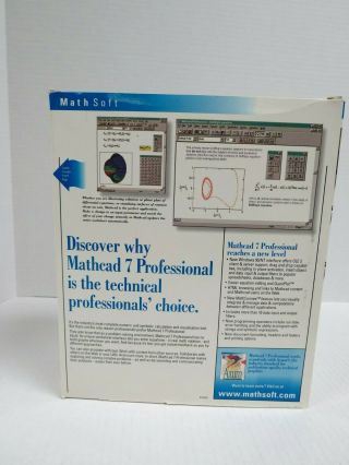 Mathcad7 Mathcad 7 Professional for Windows NT Windows 95 Vintage NOS 5