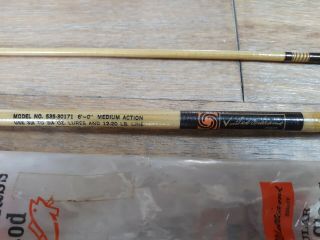 Vintage Ted Williams Sears NOS Rod Tournament Model 535 - 30171 Org.  Packaging 2