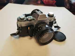 Vintage Canon Ae 1 35mm Camera In