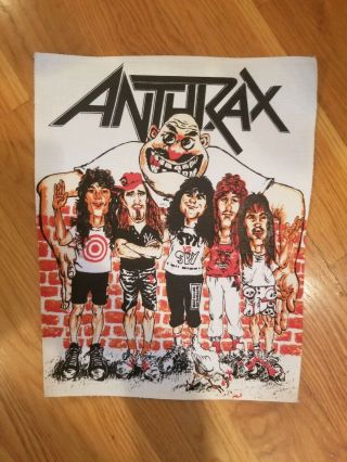 Vintage Anthrax Back Patch State Of Euphoria 1988 Huge Scott Ian Joey Belladonna