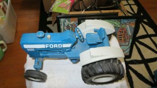 Vintage Ertl Ford 8600 Tractor 1:12 & Big blue Wagon USA 3