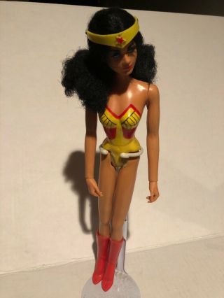 Mego Lynda Carter Wonder Woman 70s Barbie Doll 1975 Vintage Rare W/ Crown