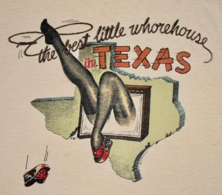 S Vtg 70s 1978 The Best Little Whorehouse In Texas T Shirt Play Movie