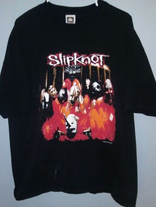 Rare Debut Album Cover Vintage Slipknot Shirt (1999) Xxl 2xl Blue Grape