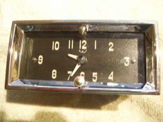 (1950 Early) - 1952 Vintage Cadillac Electric Dash Clock In Good