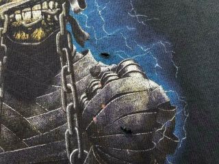 Vintage Iron Maiden World Slavery Tour 1984 - 1985 T - Shirt - Size L 2
