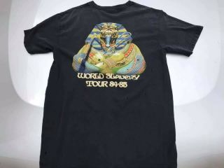 Vintage Iron Maiden World Slavery Tour 1984 - 1985 T - Shirt - Size L 3