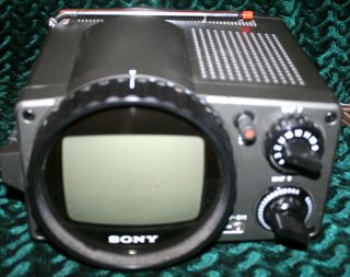 Vintage Sony Transistor Portable Black And White Tv Tv - 511 - 70 