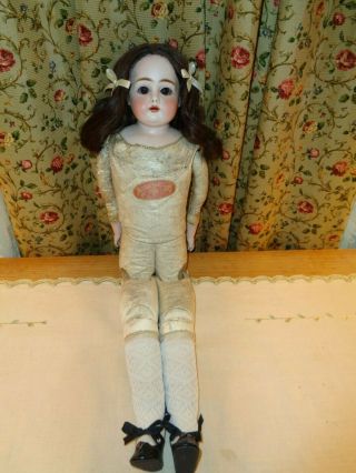 Antique Doll - Kestner Head & Shoulders - 147 - Germany - “floradora” Kid Leather Body