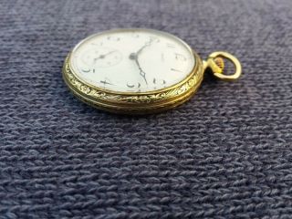 Thin Vintage GRUEN Pocket Watch 15 Jewels 2 Adj Running Strong & Very Accurate 4