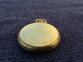 Thin Vintage GRUEN Pocket Watch 15 Jewels 2 Adj Running Strong & Very Accurate 8