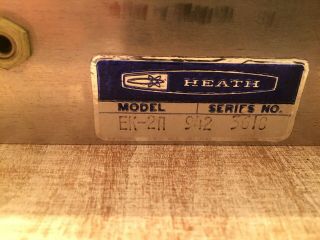 Vintage Heathkit Model EK - 2A 3