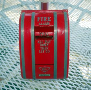 Vintage Edwards Red Fire Alarm Pull Station With Box