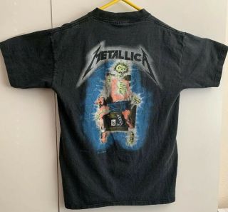 Vintage 1987 Metallica Metal Up Your Ass Ride The Lightning Concert T Shirt M 7