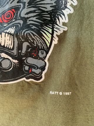 1997 Ratt Vintage Tee - Shirt Ratt N Roll Size M/L Band Tee Sleeveless 3