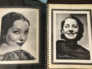 Vintage Scrapbook With Classic Movie Stars - Colbert,  Dunne,  West,  Blondell Etc 3