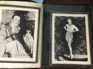 Vintage Scrapbook With Classic Movie Stars - Colbert,  Dunne,  West,  Blondell Etc 4