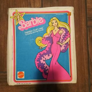 Vintage 1976 Barbie Fashion Doll Case W/ Dolls And Accessories