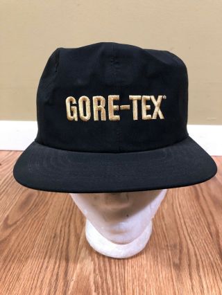 Gore - Tex Waterproof Sport Snapback Hat Vintage 1990s Made In Usa Mad Hatters
