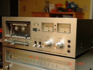 Rare Vintage 1976 Pioneer CT - F6060 Cassette Deck with manuals 5
