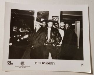 Public Enemy - Vintage Record Label Photo - 1980 