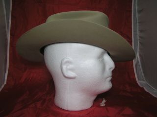 Vintage Stetson Silverbelly Sz 71/2 Western Cowboy Hat Xxx 2 3/4 In Brim