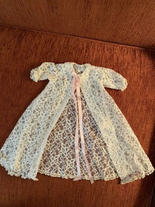 Vintage 20 " Madame Alexander Tagged Elise Doll Lace Robe 1950s Minty