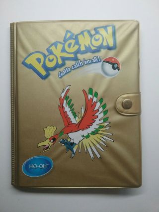 Pokemon Vintage Gold Ho - Oh Card Album/binder & Cards