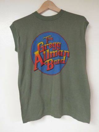 Allman Brothers Band Gregg Allman Muscle - Tee - Shirt Vintage Very Rare 83 Large