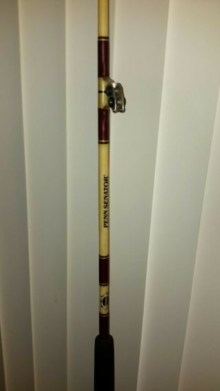 Vtg Penn Senator Rods Of Champions S - 3260 Rf 6/0 Saltwater Roller Fishing Rod