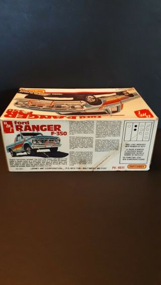 AMT rare vintage 1973 Ford F350 pickup truck model kit box opened 3