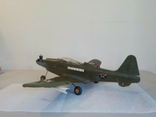 Vintage Wen Mac Amf P - 39 Airacobra.  049 Gas Engine U - Controll Airplane