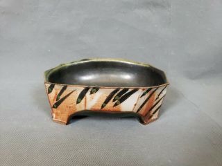 Vintage Studio Pottery Bowl Signed With Chop Mark