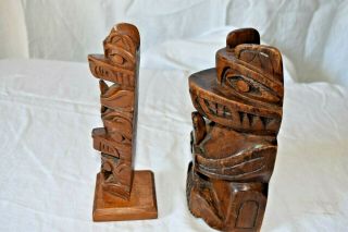 West Coast Wood Carving First Nation Art Totem Pole MCM Vintage 6