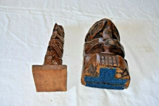 West Coast Wood Carving First Nation Art Totem Pole MCM Vintage 7