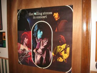 Vintage Rare The Rolling Stones In Concert Early Years Promo Poster