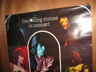 VINTAGE RARE THE ROLLING STONES IN CONCERT EARLY YEARS PROMO POSTER 4