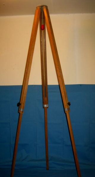 VTG Antique Wooden/Wood Adjustable TriPod Surveying/Camera Steampunk & More 2