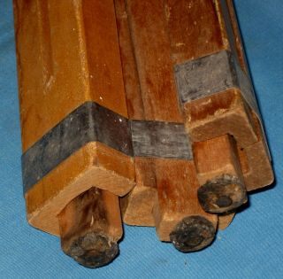 VTG Antique Wooden/Wood Adjustable TriPod Surveying/Camera Steampunk & More 7