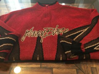 Vintage Johnny Blaze Men Sweater Sz 2xl