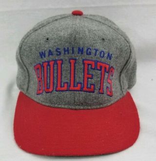 True Vintage Washington Bullets Nba Basketball Starter Snapback Hat Cap