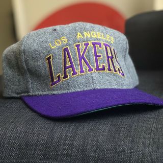 Vintage 90’s Los Angeles Lakers Starter Heather Arch Snapback Sports Specialties