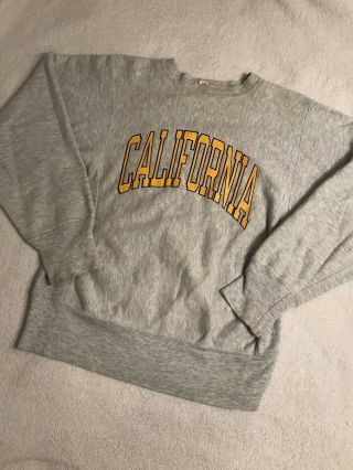 Vintage Champion Reverse Weave California Crewneck Sweatshirt Rare Size Small