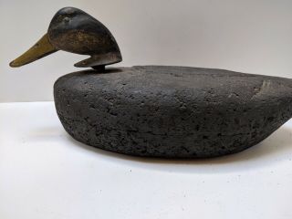 Antique Vintage Cork Duck Decoy Rare 15” Long 3.  5” Tall