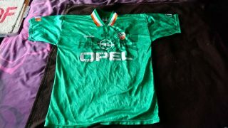 Vintage Republic Of Ireland Football Shirt Opel/adidas 94/95