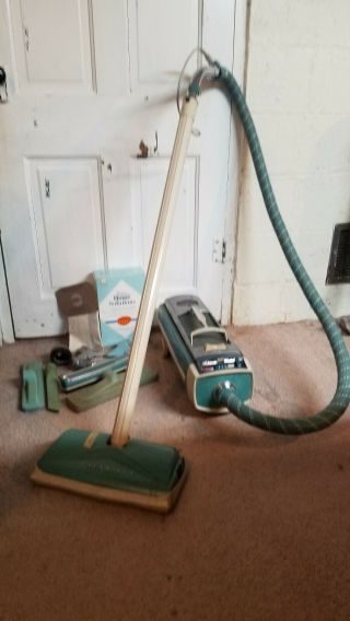 Vintage Electrolux Canister Vacuum Model 1205 W/accessories & Filter Bags
