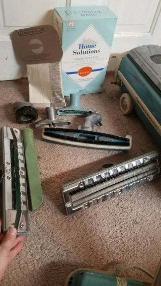 Vintage Electrolux Canister Vacuum Model 1205 w/Accessories & Filter Bags 4